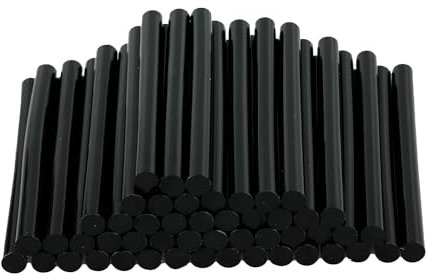 Thyonta Mini Glue Gun Sticks 50PCS Black Hot Glue Sticks 7mm Strong Adhesive Sticks for DIY Craft Circuit Board