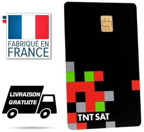 Carte TNTSAT Officielle Neuve - Décodeur Récepteur Satellite Astra 19.2 - Valable 4 Ans