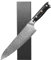 Plys Cuchillo de cocina Damasco Cuchillo japonés afilado de 20 cm con mango ergonómico G10 para cocineros caseros y cocineros profesionales