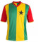 Afrika Sport Ghana 1980er Retro-Fußball-T-Shirt, Trikot, Vintage, WM, mehrfarbig, L