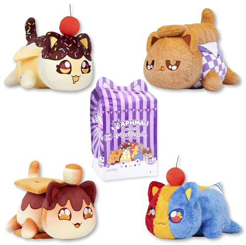 Aphmau MeeMeows 27.9 cm Classic Mystery Plush Carnival Treats; YouTube Gaming Channel, Plush Mystery Box, Blind Box, 1 of 4 Possible Carnival Treats MeeMeows, Official Merch