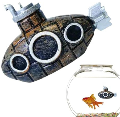 Wisylizv Aquarium-Spielzeug für Fische,Aquarium-U-Boot - Aquarium-Aquarium-U-Boot-Dekoration | Garnelenverstecke, Betta-Höhle, schwimmende Aquarium-Dekorationen für Aquarien, Aquarien, Dekoration