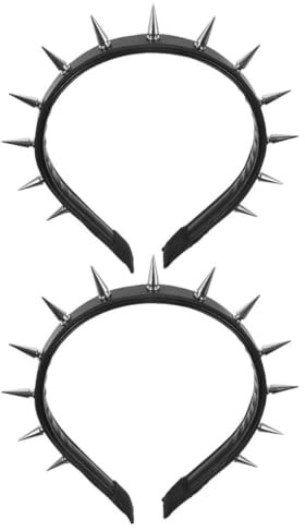 BESTYASH 2piezas Diadema Steampunk y Gótica Pinchos Accesorio Punk Cosplay Para Halloween