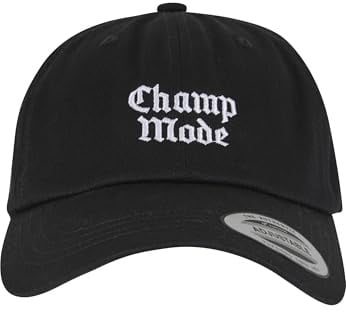 Mister Tee Champ Mode Dad Cap Low Profile Cotton Twill Black, one Size