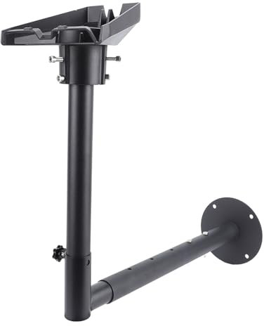 Rectangular Satellite Mounting Kit - Long Adjustable Wall Mount with Pipe Adapter for Gen 3 Internet Kit - Strong and Steel Build