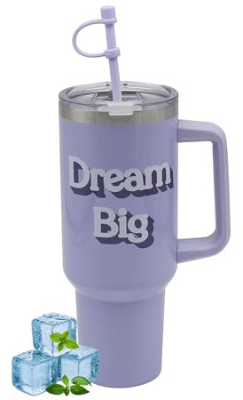 Lesser & Pavey Dream Big Drinks Cup 1200ml for Hot & Cold Drinks | Durable Coffee Cups for Home & Office | Comfortable & Easy-to-Hold Coffee Mugs for Beverages & Daily Use