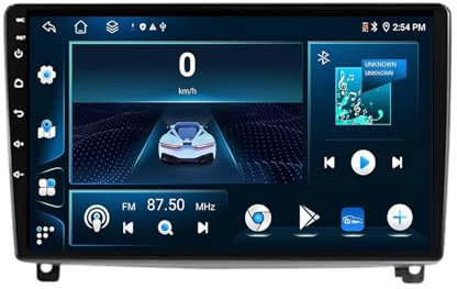 9 Inch Car Stereo Radio for Peugeot 407 CC SW 407CC 2004-2011 Android 13 Car Multimedia Player with WIFI FM RDS Radio GPS SWC Rear View Camera Bluetooth DVR Cooling fan(4+64G)