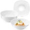 Sänger | Pastateller Bilgola 6 tlg, Nudelteller Set für 6 Personen, Porzellan Bowl Schüssel für Nudeln, Tiefe Teller Spülmaschinenfest, Bowl Schale Multifunktional Weiß 370ml | PREMIUM COLLECTION