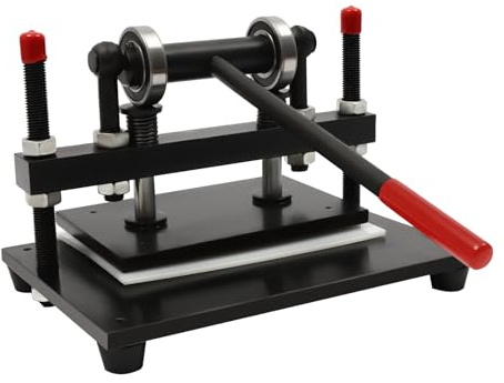 Leder-Schneidemaschine, 2T Belastbare Stanzmaschine Geeignet, Manuelle Lederstanze Stanzmaschine für Stoffleder Kunststoff Gummiplatten