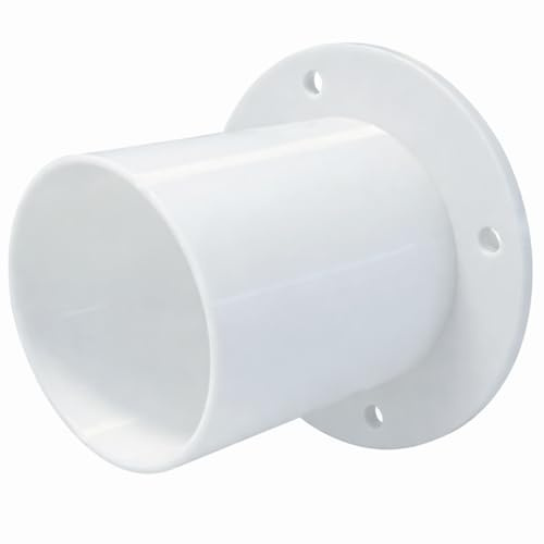 Bundkragen Wandflansch Rohrflansch Anschlussstutzen Lüftungsrohr Wandanschluss Rohr Abluft (Ø 80 mm)