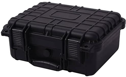 vidaXL Protective Equipment Case - Corrosion and Temperature Resistant - with Inner Foam Inserts and Pressure Valve – Black