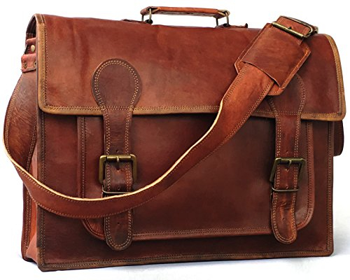 VINTAGE COUTURE 45,7 cm (18 Zoll) Laptoptasche aus echtem Leder