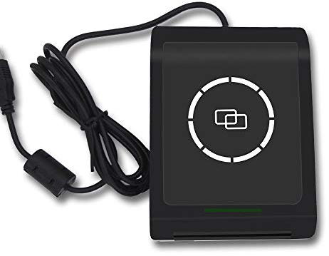 Lector de Tarjetas NFC/RFID Grabador de Tarjetas Lector de Tarjetas Inteligentes S9-BU-13-00 Soporte de Interfaz USB Soporte ISO14443A Tarjetas de Contacto y sin Contacto + 2 Tarjetas S50 Gratis