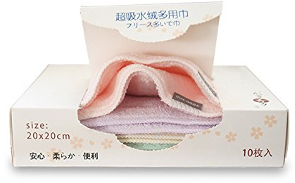 SONARIN Réutilisable Tissu microfibre Lingettes pour bébés Serviette bébé, plus douce, 100 lingettes(10 paquets)