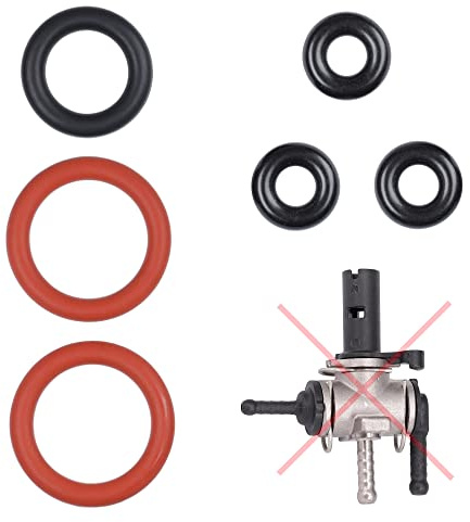 Snapworld-Kaffee 6x Dichtung für Phillips Saeco Spidem Gaggia Dampfventil | O-Ringe Wartungssatz Dichtungsringe für das Heißwasserventil, HWD, Heißwasserdampfventil, Ventil für Kaffeemaschine