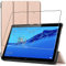 ebestStar - for Huawei MediaPad T5 10 Case Tablet 10.1, Smart Cover Magnetic Flip Protection, PU Leather, Gold + Glass Screen Protector