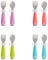 Munchkin Raise Ensemble fourchette et cuillère pour enfant – (1 fourchette et 1 cuillère) Couleurs assorties