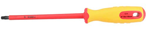 T30 x 150mm VDE Torx Star Insulated Electrician Screwdriver Use on Hybrid Cars