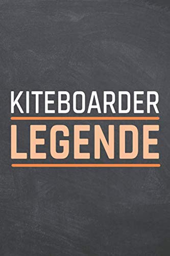 Kiteboarder Legende: Kiteboarder Punktraster Notizbuch, Notizheft oder Schreibheft - 110 Seiten - Büro Equipment & Zubehör - Lustiges Geschenk zu Weihnachten oder Geburtstag
