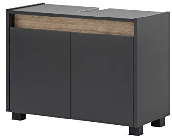 Schildmeyer Waschbeckenunterschrank 148465 Cosmo, 80 x 54,5 x 33 cm (BxHxT), anthrazit