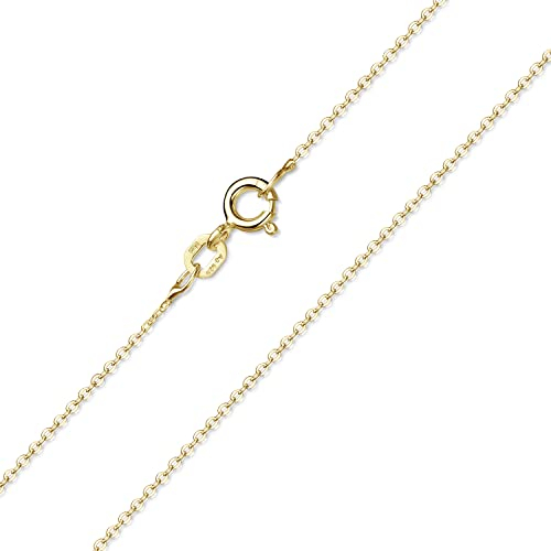 Materia Goldkette Damen Silber 925 vergoldet 1mm breit 50cm K64-50cm