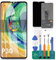SRJTEK Für Huawei P30 LCD-Bildschirm für Huawei P30, Ersatzbildschirm für Huawei P30, Touchscreen, Digitizer ELE-L29, ELE-L09, ELE-AL00, Montage Halterung für Fingerabdruck (OLED, schwarz, kein