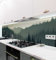 MyMaxxi Küchenrückwand Folie selbstklebend matt - einfache Montage ohne Bohren 0,4mm stark Versteift - Motiv Waldlichtung Berge 60cm hoch - Spritzschutz Küche Klebefolie ? Landschaft 400 x 60cm