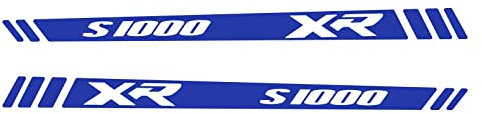 2 Stück Aufkleber, kompatibel mit Motorrad S 1000 XR S1000XR (Blau)