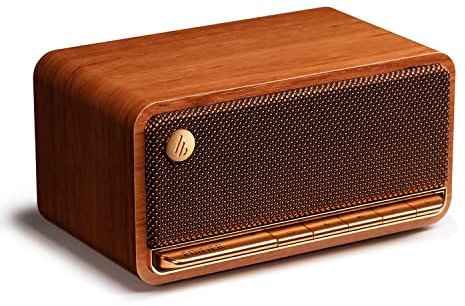 Edifier MP230 Portable Bluetooth Speaker, Wireless Speaker with Stereo Sound for Outdoor Travel, 9-Hour Playtime, Supports USB Soundcard/Micro SD, 20W RMS (Wood Grain)