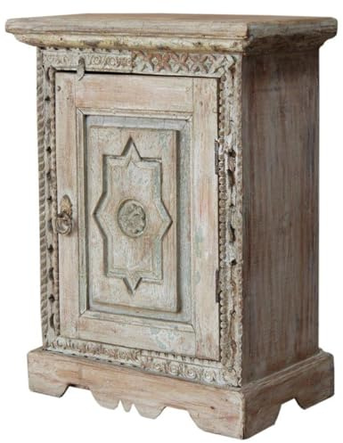 GURU SHOP Vintage Beistellschrank, Kommode, Nachttischschrank, Flurschrank - Modell 86, 62x47x26 cm
