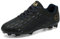 GWMDKI Cheap Men's Football Boots Cleats Professional Spikes FG/AG Soccer Boots Training Sneakers Black 10.5UK