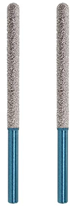 Tuck Point Pin Diamond Bit 7.2mm - MINLAYCUT 2pcs Round Shank Diamond Glitter Bit for Removing Old mortar Grinding/Shaping Masonry,Concrete,Inside Corners