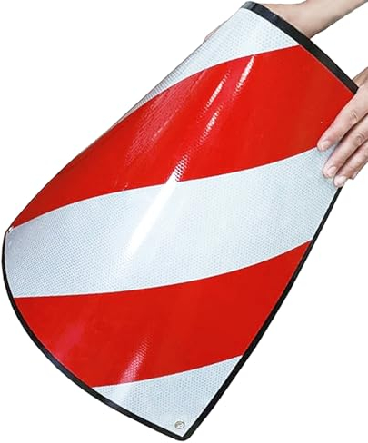 ENERFERO Señal V20 Homologada, Placa V20 Portabicicletas y Carga Saliente, Panel V-20 Plástico ABS, Flexible y con Protección Anti Arañazos.50 X 50 cm HOMOLOGADA