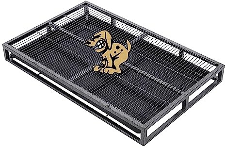 Hundetoilette – 37,1 X 23,8 X 3,9 Zoll, Robuste Metall-Hundetoilette For Welpen, Pinkelpad-Halter For Drinnen Und Draußen, Hundetoiletten-Trainingstablett For Kleine Und Mittelgroße Haustiere, Hält Hu