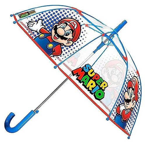 Súper Mario Paraguas campana automático antiviento 74 cm
