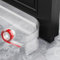 AOTUAO Boudin de Porte Isolant Froid, 100 X 5 CM Bas de Porte Isolant anti Froid, Boudin de Porte, Bas de Porte, Boudin Porte Idéal pour Anti le Bruit Humidité Poussière Cafard Insectes -Transparence