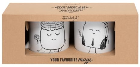 Sr. Wonderful - Juego de 2 tazas icónicas - Juntos es mejor