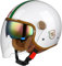 Retro Motorrad Helm Vintage Jethelme Rollerhelm Sturzhelm DOT/ECE-geprüfter Motorrad-Sturzhelm Mit Doppelvisier, Retro-Stil, Motorrad-Jethelm For Kinder, Jugendliche, Männer, Frauen(Color:22,Size:XL(6