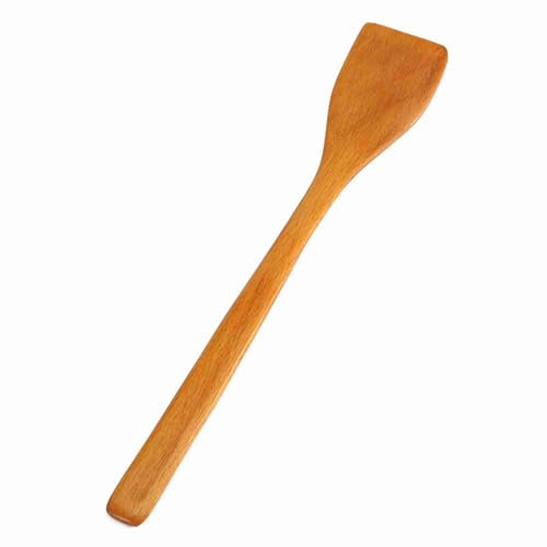 Spatule Gigicial, spatule en bois géante multifonctionnelle à long manche résistante à la chaleur, utilisée pour les crêpes, les œufs au plat, les outils de cuisine (Helle Farbe)