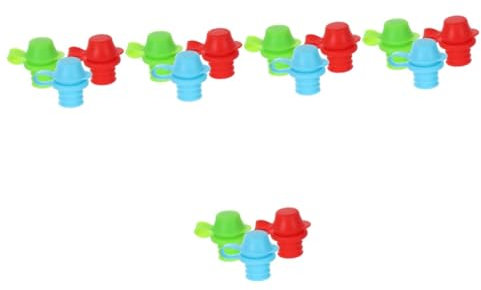 JOINPAYA 5 Sätze 5 Sets Silikon Flaschendeckel Mundwasserflaschenaufsätze Für Wasserflaschen Auslaufadapter Für Wiederverwendbare Deckel Für Oberen Auslauf Ersatzflaschen 3 Stück * 5