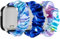 Hexasider 3 Stück Kinder Armband Kompatibel mit Xplora X6 Play/Xplora X6 Pro/Anio 5/Anio 6, 20mm Scrunchie Kids Smartwatch Ersatzband Armbänder Zubehör für Mädchen Jungen, RosaGrün+RosaBlau+BlauStarry