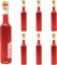 Set di 6 Bottiglie di Vetro per liquore da 500 ml con Tappo in Sughero