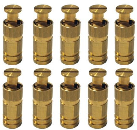Piton Douille Escamotable - pour Fixation bâche Couverture de Piscine sur Plage béton ou dallage - Alu/INOX - Lot de 10 pièces - POOLCO