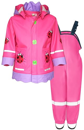 Playshoes Unisex Kinder Regen-set Regenlatzhose Regenanzug (2er Pack)