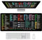 JOAASU Excel Shortcuts Tapis de Souris, 80x30cm Tapis Raccourci Excel, Tapisde Souris de Bureaus, Raccourcis Clavier pour Bureau, Mouse Pad, pour Jeux, Bureau et Maison, Noir