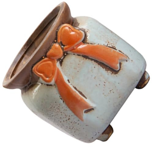 HEMOTON Pot De Fleurs Céramique pour Plantes Petite Jardinière Murale pour Intérieur Pot De Cactus Décoratif