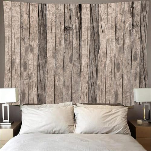 Generisch Wandteppich Holzmuster Wandtuch Rustikales Holz, Wandteppiche 300x200 cm Tapisserie Wandbehang Stoff Wanddeko für Wohnzimmer Schlafzimmer Wohnheim B-1701