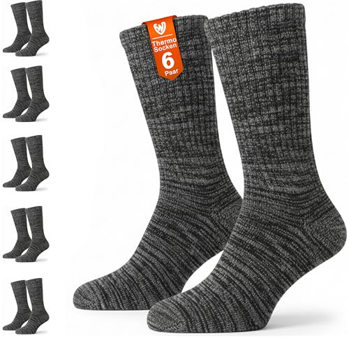 German Wear Gemischt Winter-Thermosocken warm, elastisch, atmungsaktiv, bequem und langlebig – Socken für Outdoor- und den täglichen Gebrauch