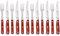 GRÄWE Steakbesteck 12-teilig, Besteckset für 6 Personen, Steakmesser Set, Steakgabel, Pizzabesteck, Pizzamesser Rustikal