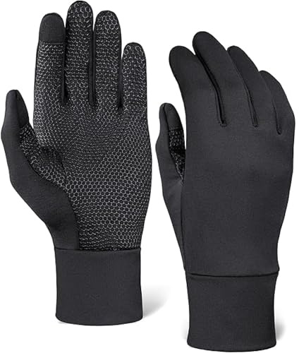 Tough Outdoors Running Gloves For Men & Women - Winter lightweight Glove liners & Touchscreen Gloves